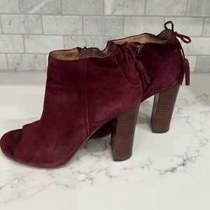 Halogen open toe booties